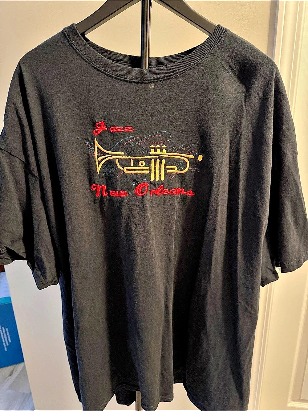 Gildan Graphic New Orleans Trumpet Tee Black Size 3XL